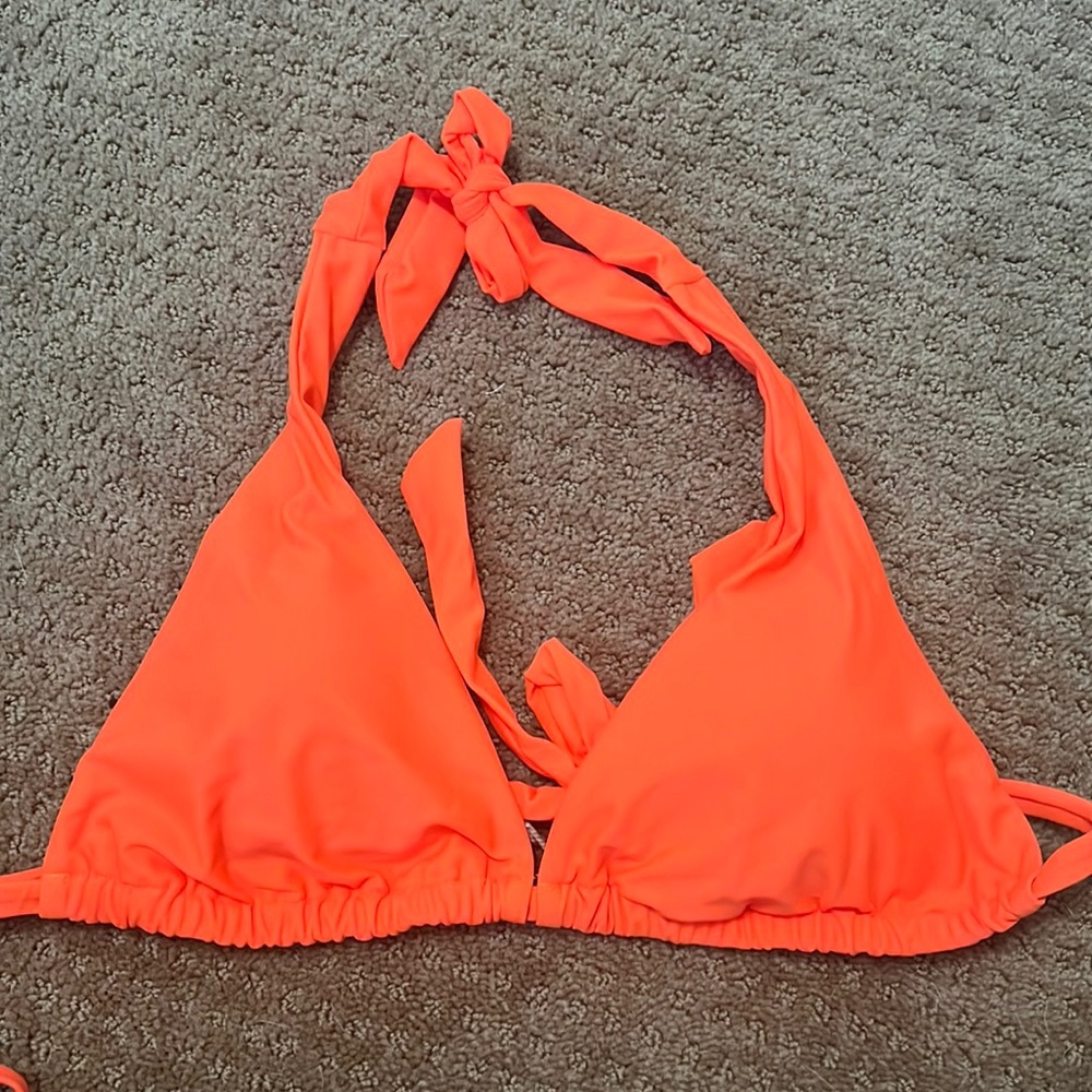 Orange bikini top